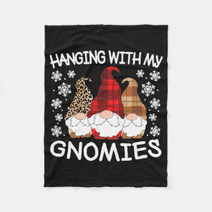 Weihnachtsbummel mit meinen Gnomen Fleecedecke