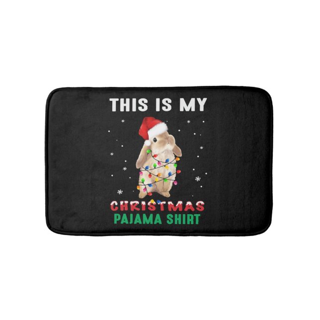 Weihnachtsbunny Badematte (Vorderseite)