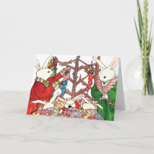 Weihnachtsbunny Feiertagskarte