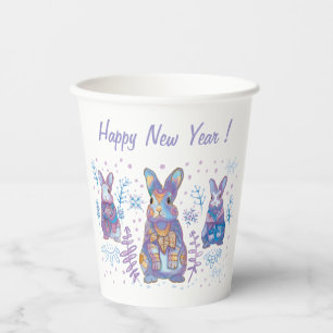 Weihnachtsbunny Pappbecher