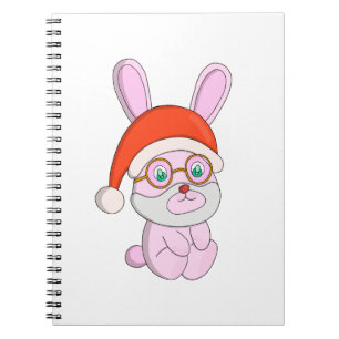 Weihnachtsbunny Rabbit Notizblock