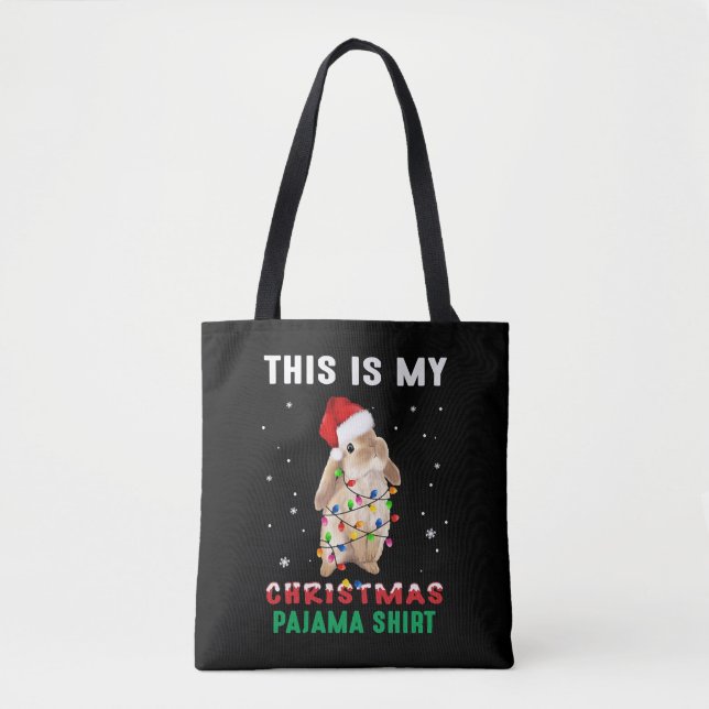 Weihnachtsbunny Tasche (Vorderseite)