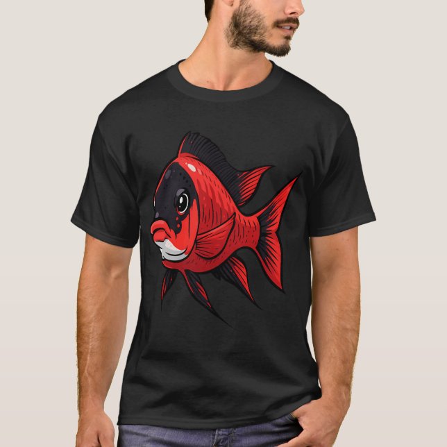 Weihnachtsbuntbarsch T-Shirt (Vorderseite)