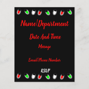 Weihnachtsbüro-Party-Einladungsflyer Flyer