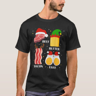Weihnachtsbutter Butter Bacon Eier Ugly Xmas Sweat T-Shirt