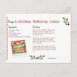 Weihnachtsbutterkekse Postkarte