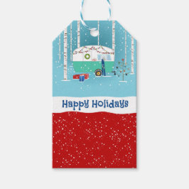 Weihnachtscamper Geschenkanhänger