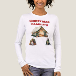 WeihnachtsCamping Tri-Blend Langschläfer T-Shirt - Shirt
