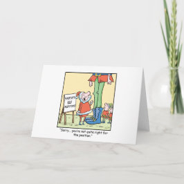 WeihnachtsCartoon-Elf-Hörprobe Feiertagskarte