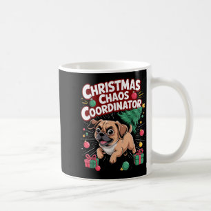 Weihnachtschaos-Koordinator Xmas Welpe Lustiger Pu Kaffeetasse