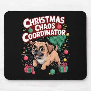 Weihnachtschaos-Koordinator Xmas Welpe Lustiger Pu Mousepad