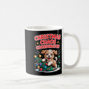 Weihnachtschaos-Koordinator Xmas-Welpe Lustiges Sh Kaffeetasse