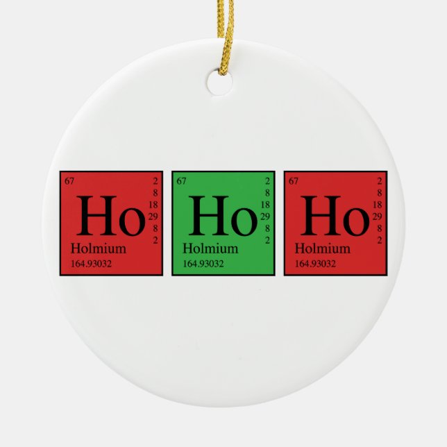 Weihnachtschemie Keramikornament (Vorne)