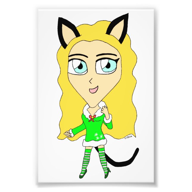 Weihnachtschibi Fotodruck (Vorne)