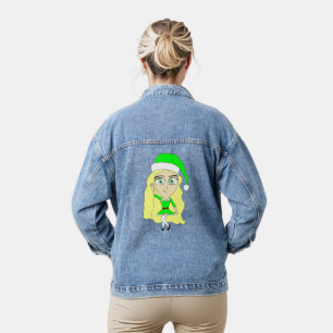 Weihnachtschibi Jeansjacke