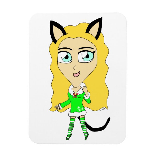 Weihnachtschibi Magnet (Vertikal)