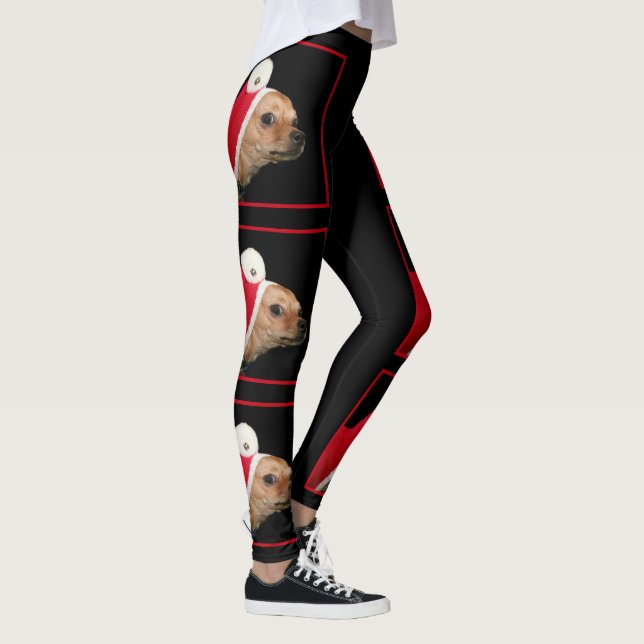 Weihnachtschihuahua-HundeLeggings Leggings (Rechts)