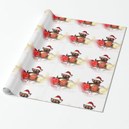 WeihnachtsChihuahua-HundePackpapier Geschenkpapier