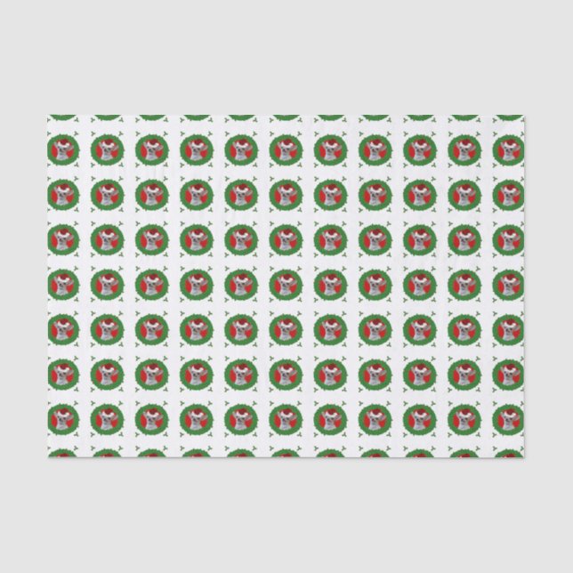 WeihnachtsChihuahuahundeseidenpapier Seidenpapier (Vorderseite)