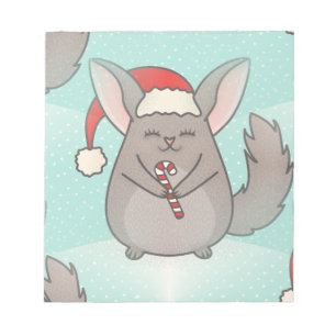 Weihnachtschinchillas Notizblock