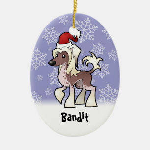 Weihnachtschinesische mit Haube (addieren Sie Keramikornament