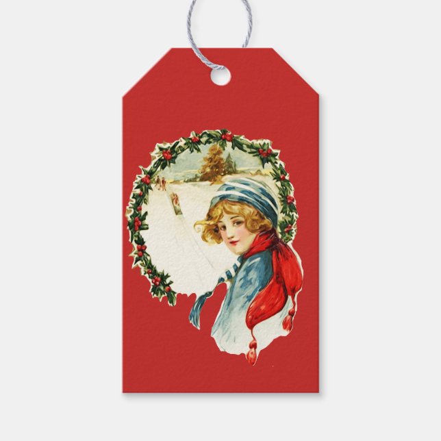 WEIHNACHTSCHREIBEN MIT JUGENDLICHEN Geschenkmarke Geschenkanhänger (Vorderseite)