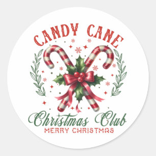 Weihnachtsclub Runder Aufkleber