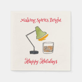 Weihnachtscocktail Getränke Napkins Serviette