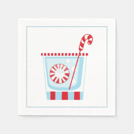 Weihnachtscocktail Napkin mit Martinool Serviette