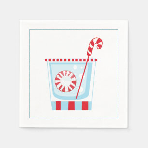 Weihnachtscocktail Napkin mit Martinool Serviette