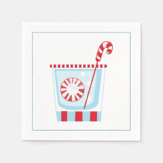 Weihnachtscocktail Napkin mit Martinool Serviette