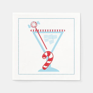 Weihnachtscocktail Napkin mit Martinool Serviette