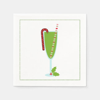 Weihnachtscocktail Napkin mit Martinool Serviette