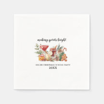 Weihnachtscocktail Papier Napkins