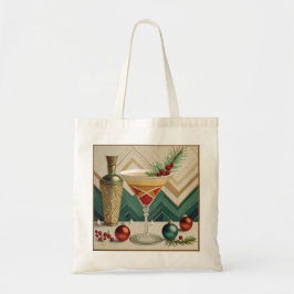 Weihnachtscocktail Party Happy Hour Tragetasche