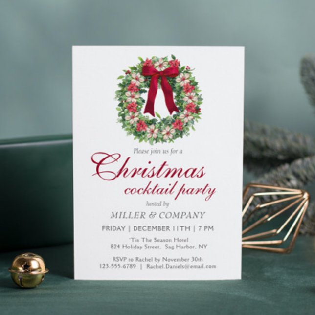 Weihnachtscocktail Party Weihnachtsfest Party Einladung (Von Creator hochgeladen)