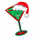 Weihnachtscocktail-Verzierung Fotoskulptur Ornament<br><div class="desc">Wunderliche Weihnachtsmartini-Weihnachtscocktail-Skulptur</div>