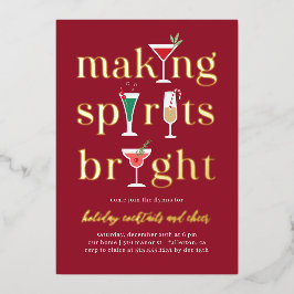 Weihnachtscocktails Feierabend Einladung