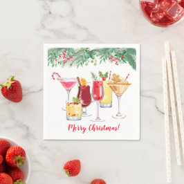 Weihnachtscocktails Feierabend Serviette