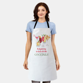 Weihnachtscocktails Urlaub Schürze
