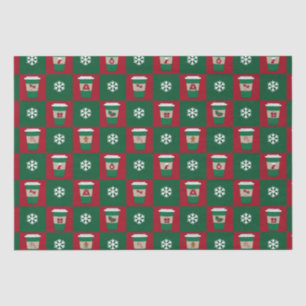 Weihnachtscoffes Schneeflocken Seidenpapier