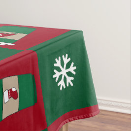 Weihnachtscoffes Schneeflocken Tischdecke