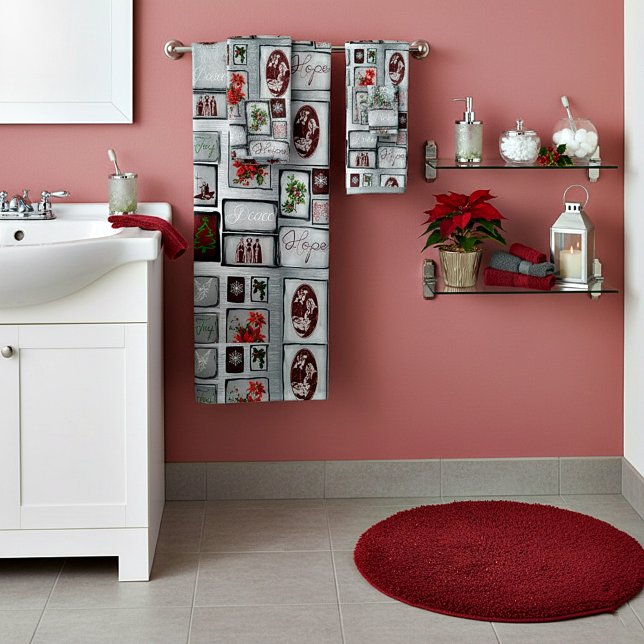 Weihnachtscollage Badhandtuch Set (Von Creator hochgeladen)