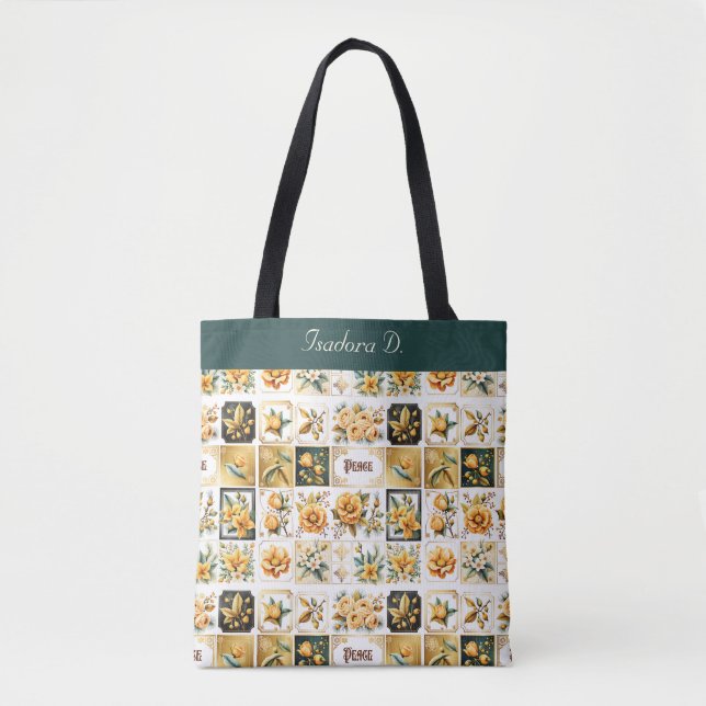 WeihnachtsCollage in Gold Tasche (Vorderseite)