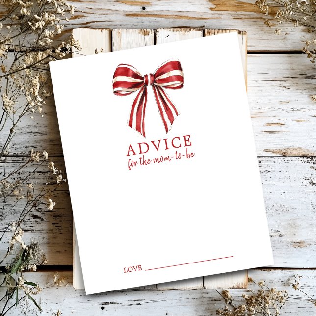 Weihnachtscoquette Bow Babyduschenhinweis (Von Creator hochgeladen)