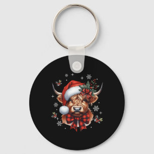 Weihnachtscoquette Hochland Kuh Niedlich Moo Cow X Schlüsselanhänger