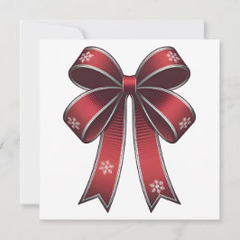 Weihnachtscoquette Roter Bogen mit Schneeflocken K