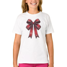 Weihnachtscoquette Roter Bow & Schneeflocken