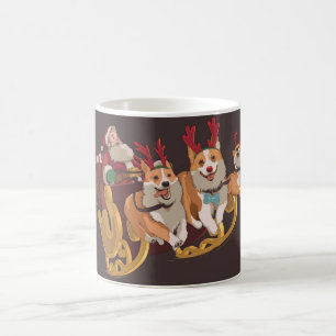 Weihnachtscorgis Kaffeetasse