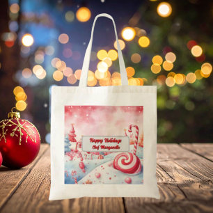 Weihnachtscreme Cane Personalisierter Koch Geschen Tragetasche